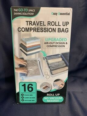 Travel Roll Up Compression Bag - Gray